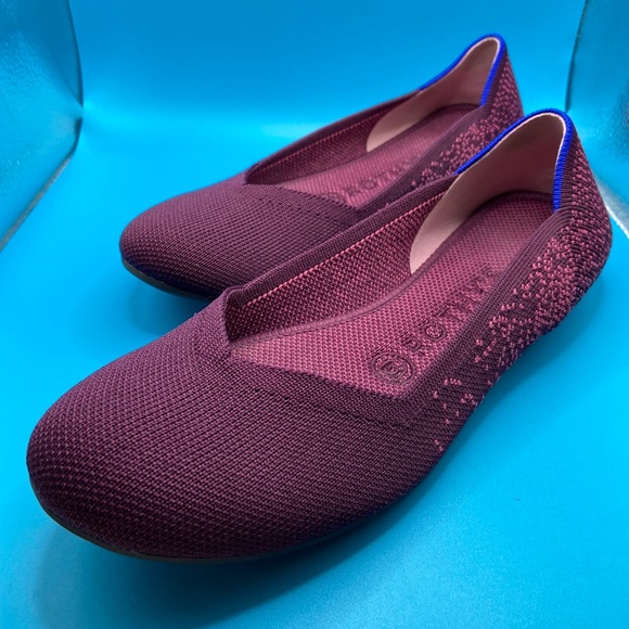 Rothy's The Flat Fig Python Knit Fabric Round Toe Ballet Flats Women’s US  7 EUC - Picture 1 of 10